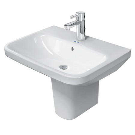 DURAVIT Washbasin 23" Durastyle w/Overflow+FaucetDeck, 3 Holes Wh 2319600030